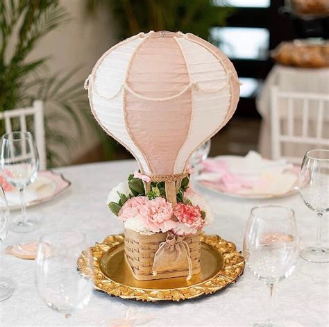 Hot Air Balloon Centerpiece Nursey Decor Hot Air Balloon Decor Baby Shower Decor Etsy