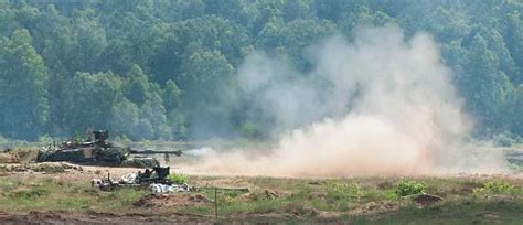 An M1 Abrams Tank Fires A Round As Part Of A Live Fire PICRYL Public