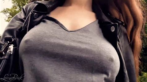 Boobwalk Gray Shirt Leather Jacket American Big Tits Porn By Many Vids XHamster