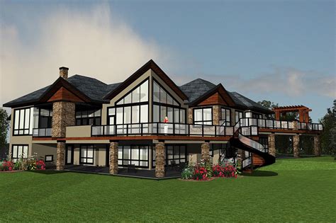 Plan 81682ab stunning mountain house plan with walls of glass – Artofit