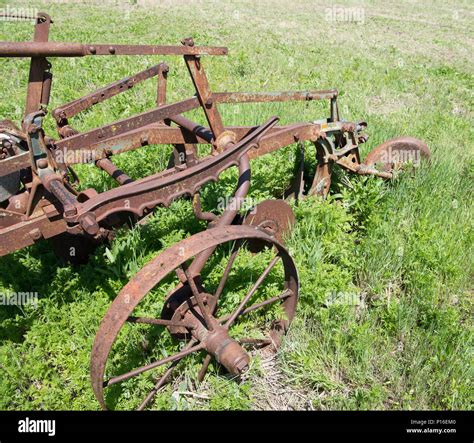 Old Agricultural Equipment Stock Photo Alamy