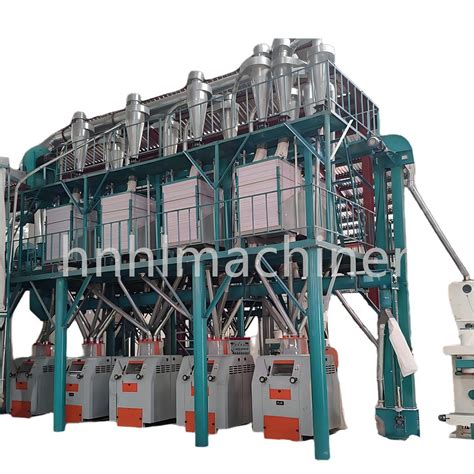 Commercial 100 Ton Per Day Maize Mill Corn Milling Machine Wheat Flour