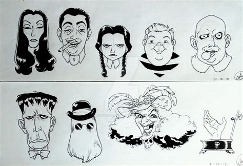 Thing Addams Family Drawing