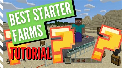 3 Best Starter Farms For Minecraft Easy New Survival World Farms