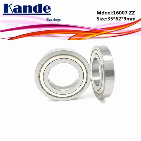 2pcs 16007 ZZ 16007ZZ Thin Section 16007 Bearing 35x62x9mm 16007 2Z ...
