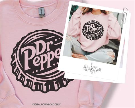 Dr Pepper Bottle Cap SVG Dr Pepper SVG Cutting File Soda SVG - Etsy