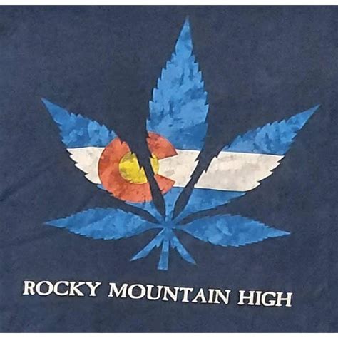 Denver Colorado Rocky Mountain High Blue Men S Short Depop