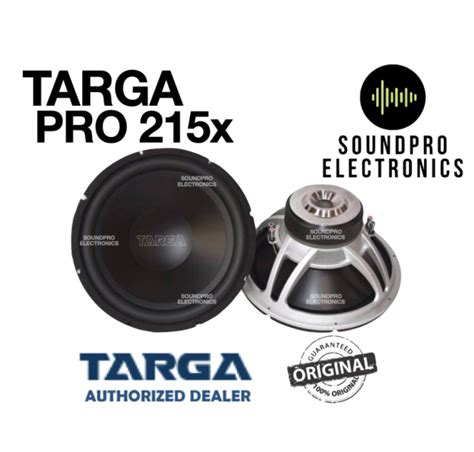 Targa Pro 215x Subwoofer Speaker 15” 700 Watts 4 Ohms Dual Magnet