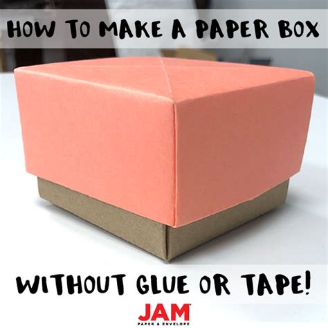 How To Make A Paper Box Without Glue Or Tape Paper Box Origami