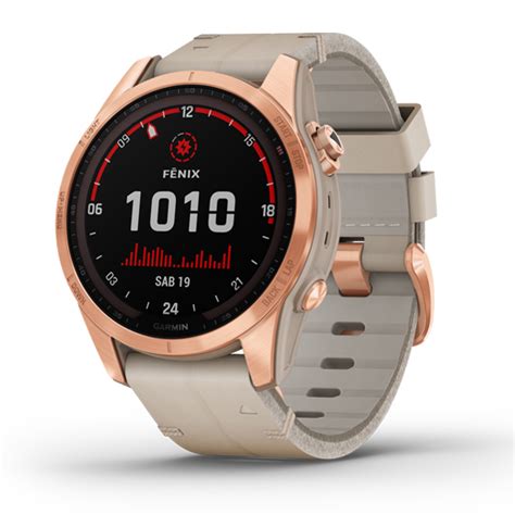 Jual Garmin Fenix 7S Sapphire Solar Rose Gold Titanium Eraspace