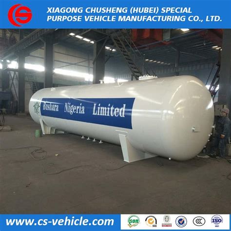 M Tons Liters Horizontal Bulk Gas Tanker Lpg Storage Tank