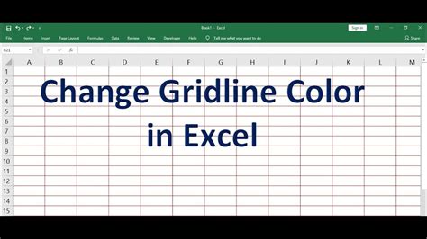 How To Change Gridlines Color In Excel Step By Step Tutorial Youtube