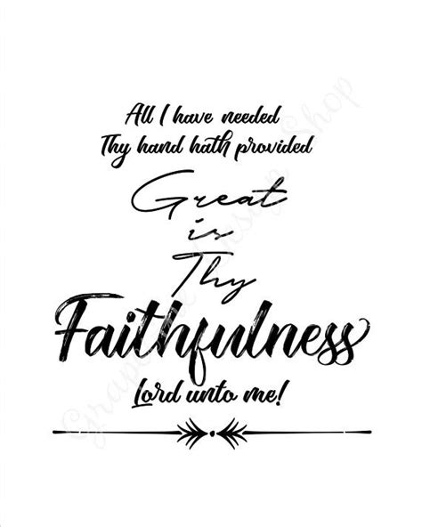 Great Is Thy Faithfulness Print Hymnal Print Instant Etsy Christian Prints Hymn Quotes