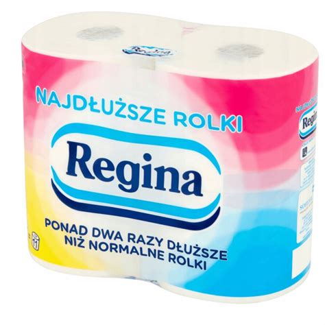 Papier Toaletowy Regina Najdłuższe Rolki 4 Rolki 2 Warstwy