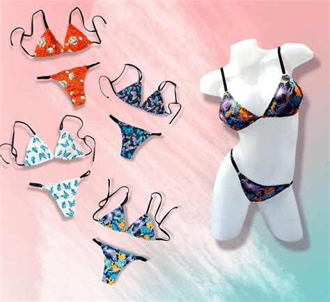 Bikini Triangulo Estampas Surtidas Casa Gini Mayorista