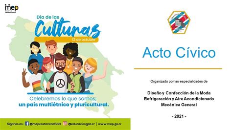 Acto C Vico D A De Las Culturas Costa Rica Pluricultural Y