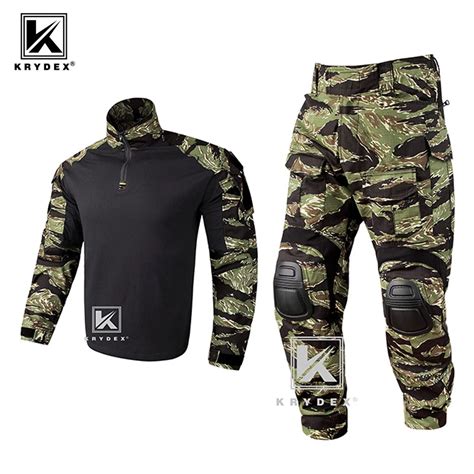 KRYDEX uniforme de combate táctico BDU G3 para hombre traje de camisa