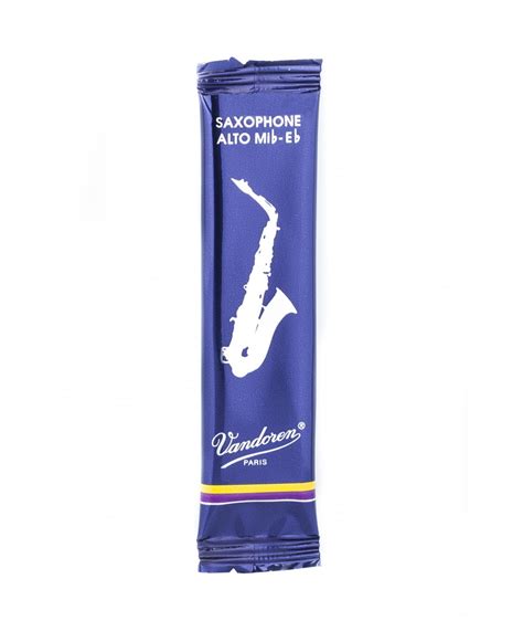 Vandoren Traditional Alto Saxophone Reeds, Flow-pack of 1