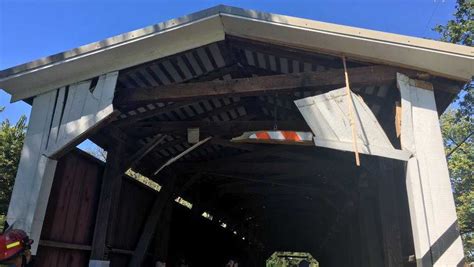 Another Covered Bridge In Lancaster County Damaged In Hit And Run