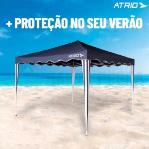 Gazebo Sanfonado Tenda ES363 Azul Atrio