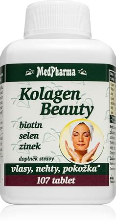 MedPharma Kolagen Beauty biotin selen zinek tablety pro krásné vlasy