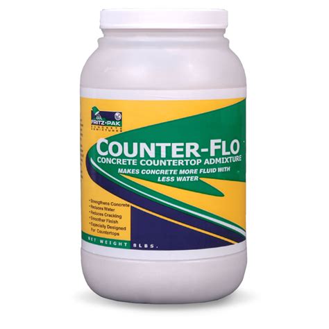 Decorative Concrete Counter Admixture Fritz Pak Counter Flo