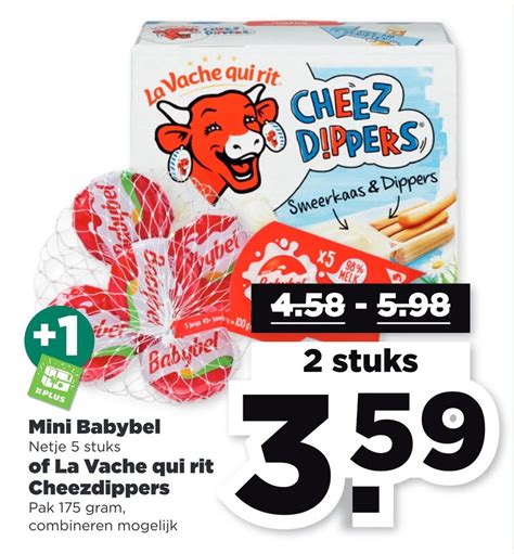 Mini Babybel Of La Vache Qui Rit Cheezdippers Aanbieding Bij Plus