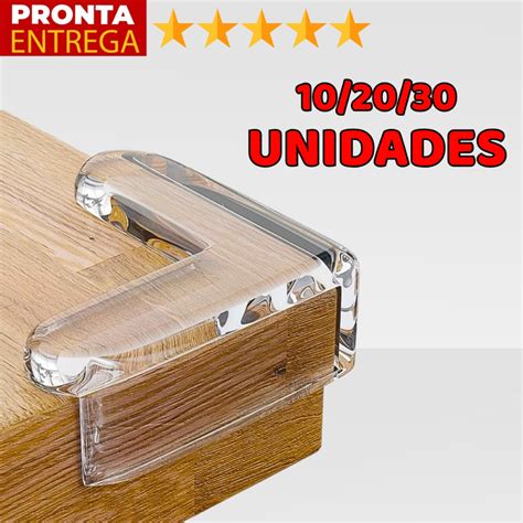 Proteção De Quina De Mesa - Kit 20 Peças Protetor De Quina Silicone Mesa Segurança E Proteção Para ...