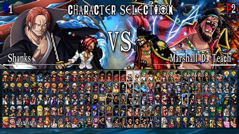 Shanks Vs BlackBeard Anime MUGEN ARENA YouTube