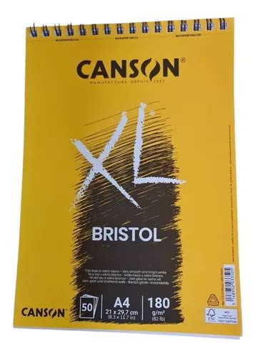 Croquera Xl Bristol 50 Hojas 21x29 7cm 180 Gramos Canson Cuotas Sin