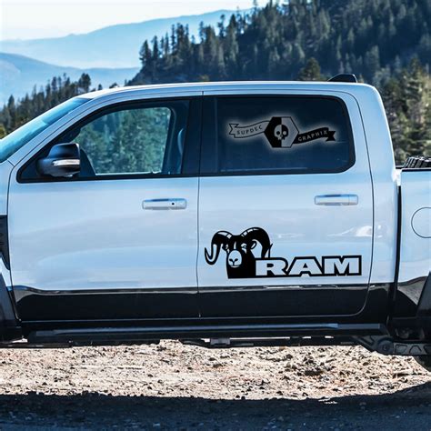 2x Dodge Ram Trx Rebel 2022 1500 Bed Side Trx Truck Vinyl Decal Graphic