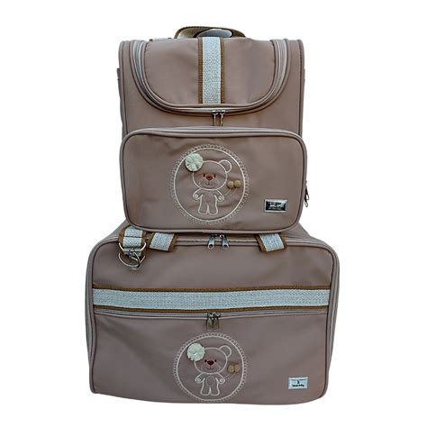 Bolsa Maternidade Rose Nude Mochila trocado3 Peças Ib Elo7