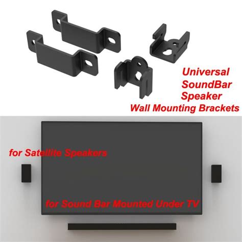 Universal Soundbar Mount Sound Bar Mounting Bracket Fits Most Of