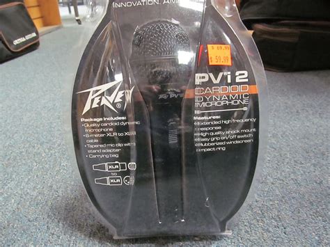 Peavey Pvi Xlr Cardiod Dynamic Professional Microphone With Reverb