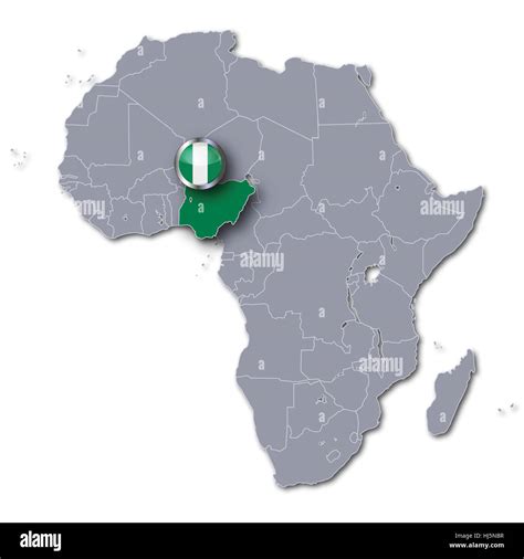 Nigeria flag world map hi-res stock photography and images - Alamy