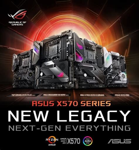 ASUS Lanza Sus Tarjetas Madre Serie X570 Para AMD Tarjetas De La