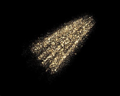 Premium Photo Wave Gold Glitter Texture Isolated On Black Amber