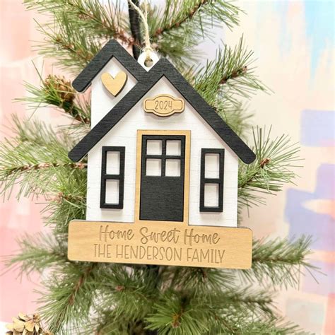 Personalized Christmas Ornaments New Home Etsy