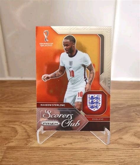 Panini Prizm World Cup Qatar Raheem Sterling England Scorers Club