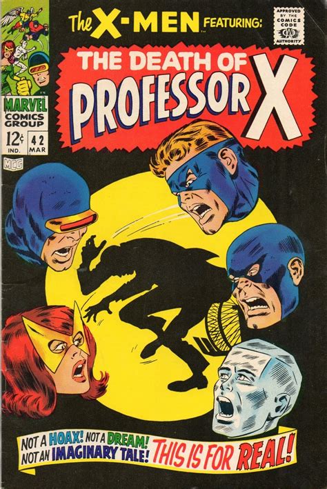 X Men 43 April 1968 Cover By John Buscema Comic Book Covers