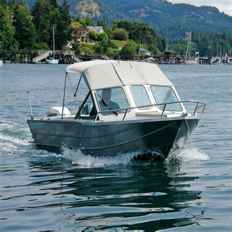 Kinocean Ft Soft Top Aluminum Fishing Boat With Cabin Small Cheap For