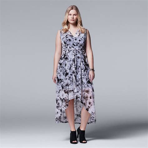 Plus Size Simply Vera Vera Wang High Low Chiffon Maxi Dress Dresses