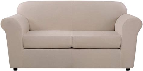 Sure Fit Ultimate Heavyweight Stretch Leather Slipcover Pebbled Ivory