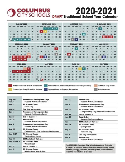 Columbus city schools calendar 2020 2021 - compassglop