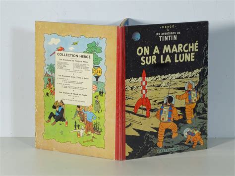 Hergé Tintin 17 On a marché sur la Lune en édition originale belge