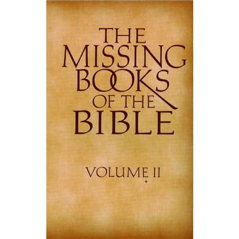 The Missing Books Of The Bible (Volume II) by Media Solution Service ...