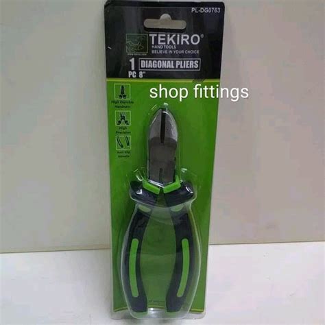 Jual TEKIRO Tang Potong Kabel Kawat 8 Inch Diagonal Cutter Pliers PL