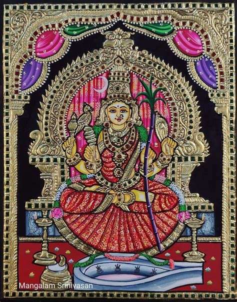 Pin By Viji Chidam On Tanjore Art Tanjore Painting Indian Art