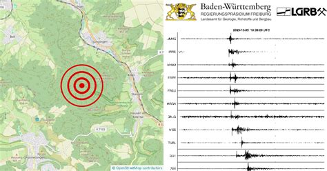 Erdbeben Bei Jungingen Zollernalbkreis BW Am 03 10 2023