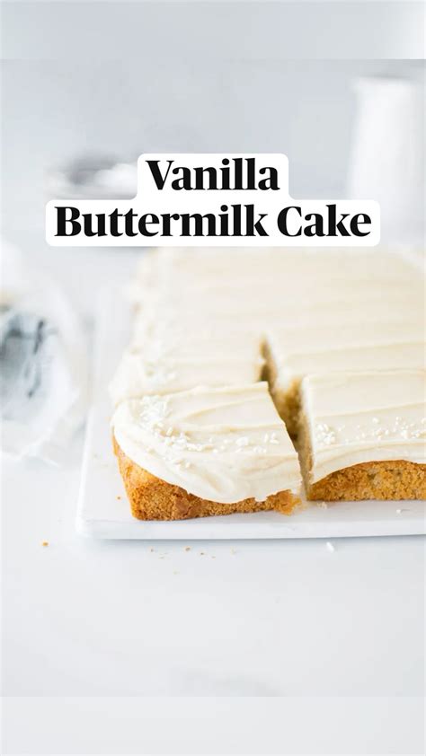 Vanilla Buttermilk Sheet Cake Artofit